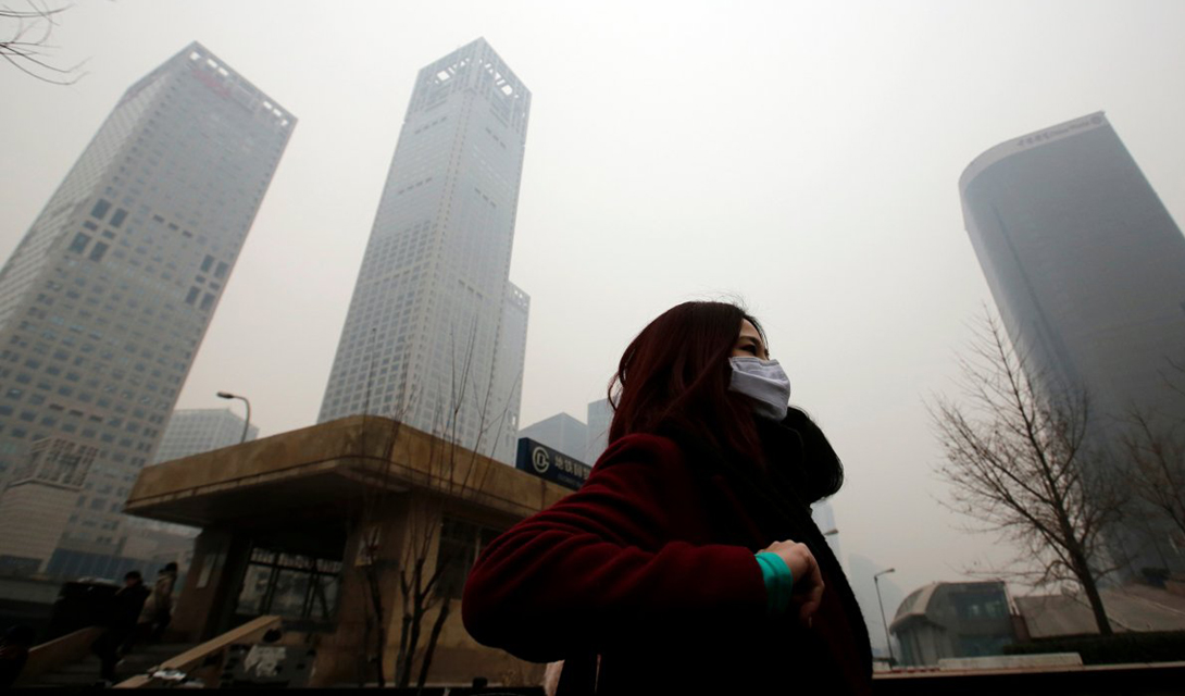 ПекинКитайИ завершает наш список величественный Пекин. Эта фотография была сделана в феврале прошлого года — и большую часть времени, воздух здесь выглядит именно так.