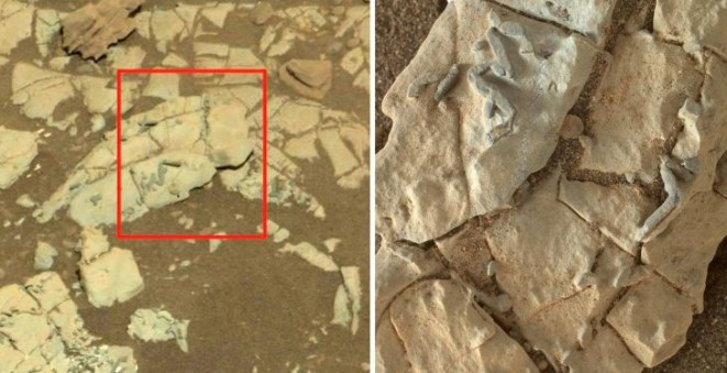 На Марсе обнаружены следы пришельцев