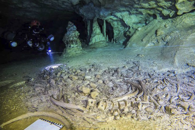 Таинственная подводная пещера оказалась кладбищем древних майя