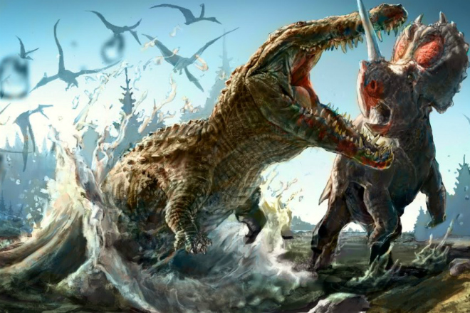 Саркозух: древний гигант который весил тонну и перекусывал динозавров пополам