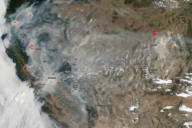 НАСА показали все пожары на Земле на одной карте