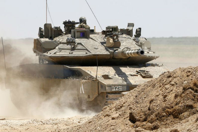 Секретный танк Израиля случайно попал на фото