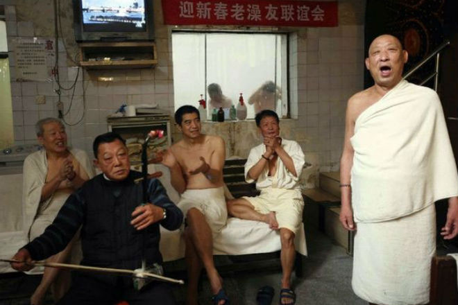 Как ходят в баню в Китае