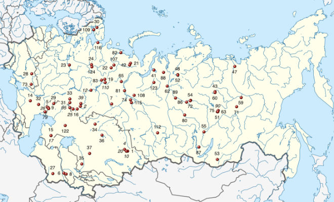 Карта ядерных взрывов в СССР: документ, который был засекречен
