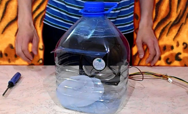 Кондиционер из пластиковых бутылок