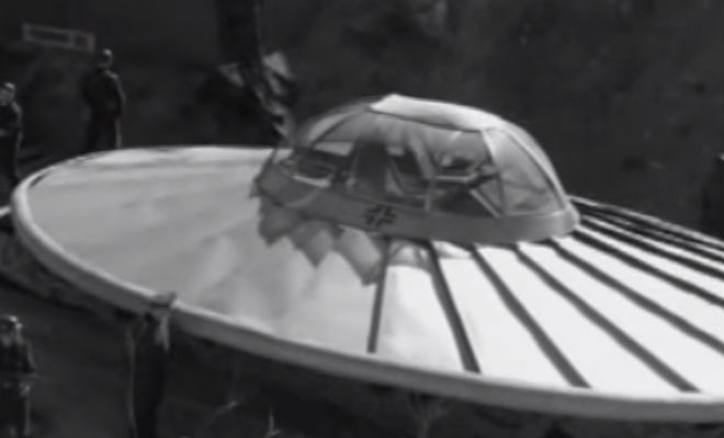 Боевые НЛО Рейха: документальные съемки прототипов