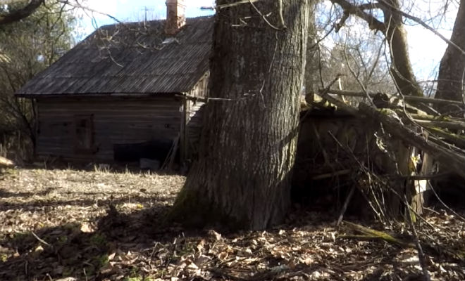 Заброшенный дом охотника в чаще леса: черный копатель достал монеты