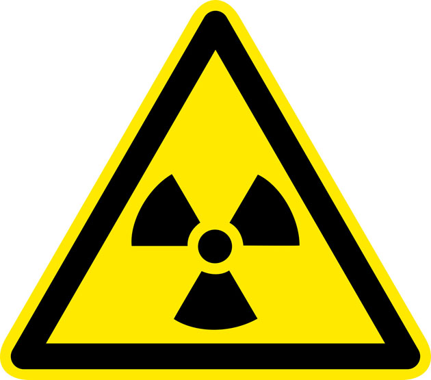 Warnschild Warnzeichen Radioatkive Stoffe Strahlung
