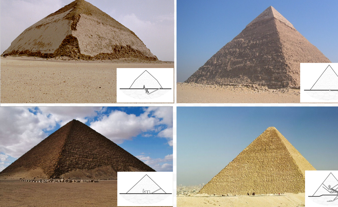 Пирамида Бент расположена в некрополе Дахшур. Она является одной из самых старых существующих пирамид. Полученные с помощью спутника 3D-изображения показали ее внутренние покои, куда человек не заглядывал вот уже четыре тысячи лет.