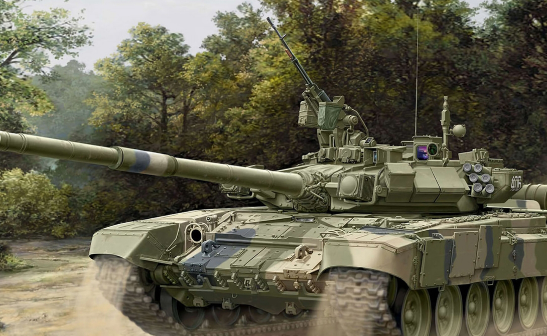 Танк Т-90
Конструкция Т-90 считается новой, но по сути она представляет собой глубокую модернизацию советского танка Т-72. Уже сейчас на вооружении российской армии стоит почти тысяча Т-90, хорошо зарекомендовавшего себя благодаря сочетанию современного вооружения, оптики и сравнительно невысокой (по сравнению с западными аналогами) стоимостью.