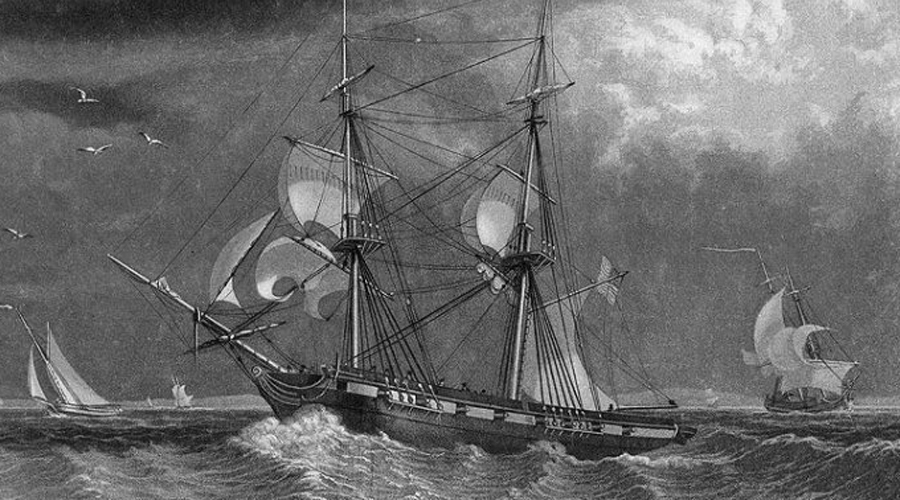 Porpoise
Этот построенный в 1832 году корабль получил прозвище «бриг-хамелеон», поскольку нес на каждой из двух мачт разное парусное вооружение. В 1838 году судно отправилось в исследовательскую экспедицию и даже сумело добраться до Антарктиды. Затем Porpoise двинулся в Китай, где и пропал без вести, всего в двух днях пути от Гонконга.
